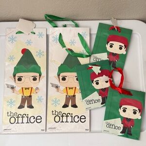 Set of 5 The Office Christmas Holiday Gift bags
